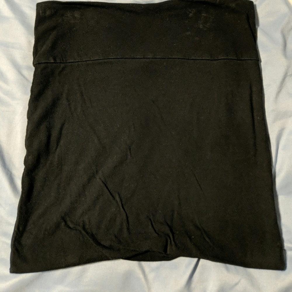 Black mini skirt